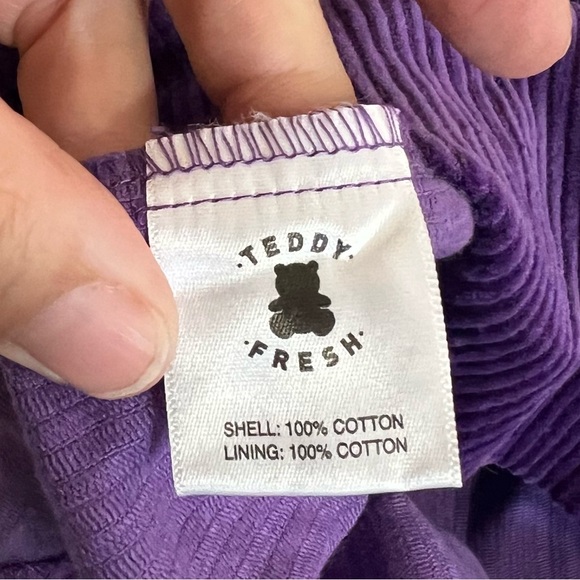 Teddy Fresh Corduroy Square Neck Tiered Mini Dress - Picture 13 of 13